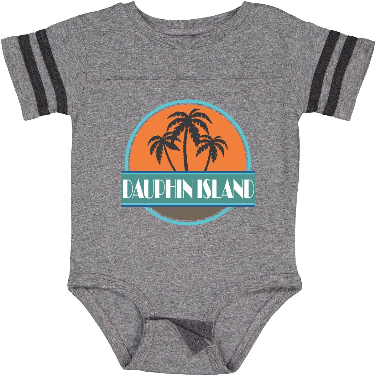Inktastic Dauphin Island Alabama Vacation Baby Bodysuit - Cute Souvenir Outfit for Beach Trips & Family Travel