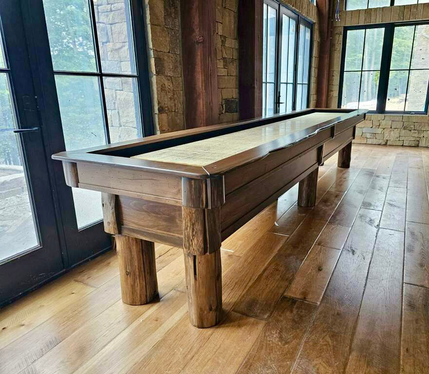 Olhausen Pinehaven Shuffleboard Table - Premium 12ft Indoor Shuffleboard for Game Rooms & Bars - Perfect for Family Game Nights & Entertaining Guests