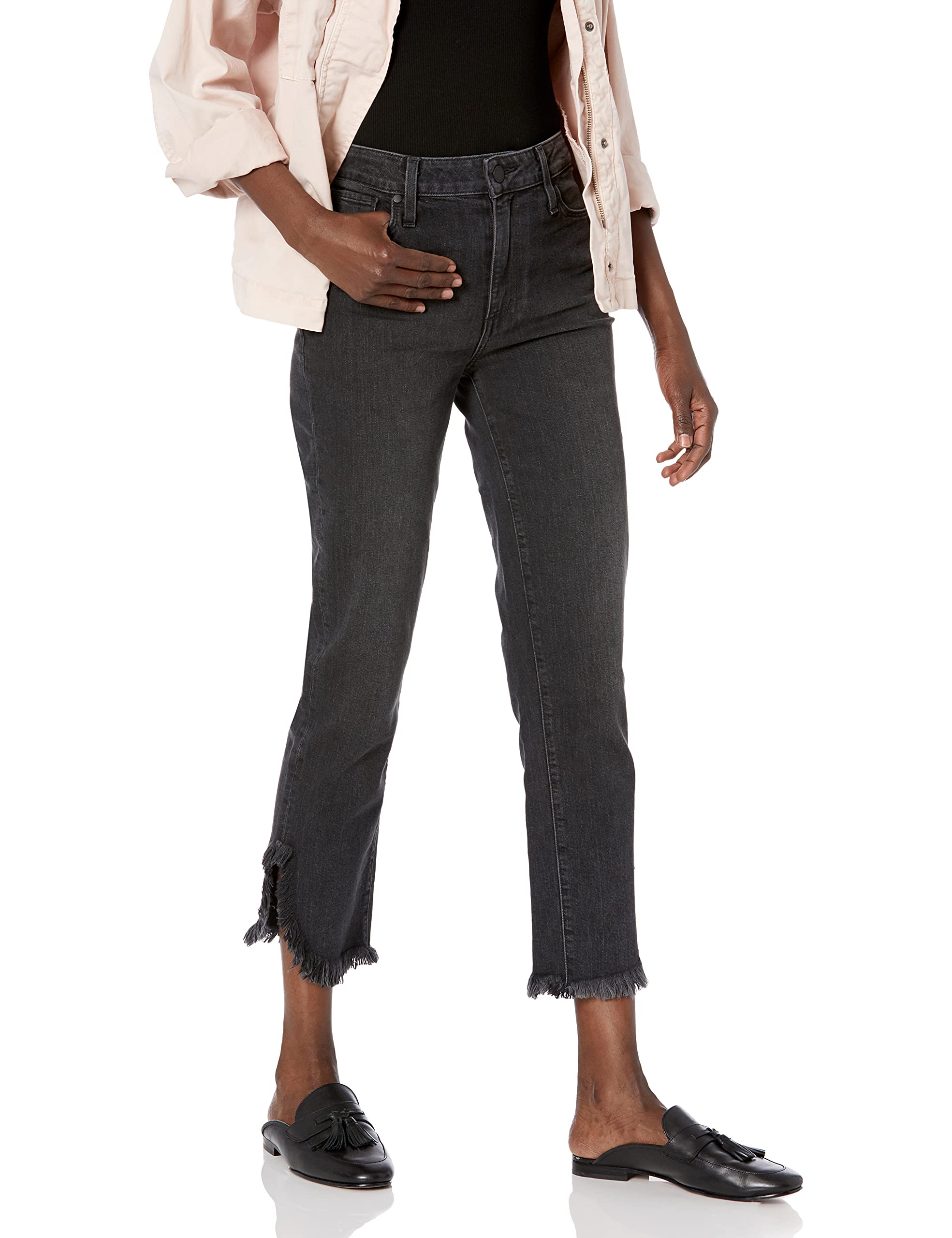 PAIGE Women's Hoxton High Rise Straight Leg Jeans - Comfortable Stretch Denim Pants for Casual Wear & Everyday Outfits