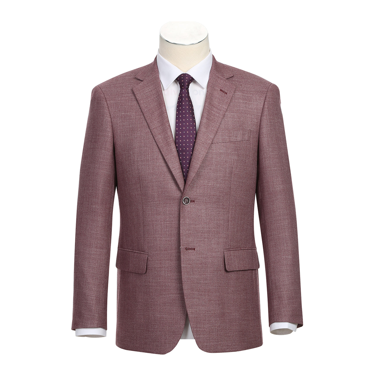 Renoir Alessandro Vitello New Slim Fit Blazer for Men - Wine Red 294 25 | Formal Business Suit Jacket for Office, Wedding & Special Occasions