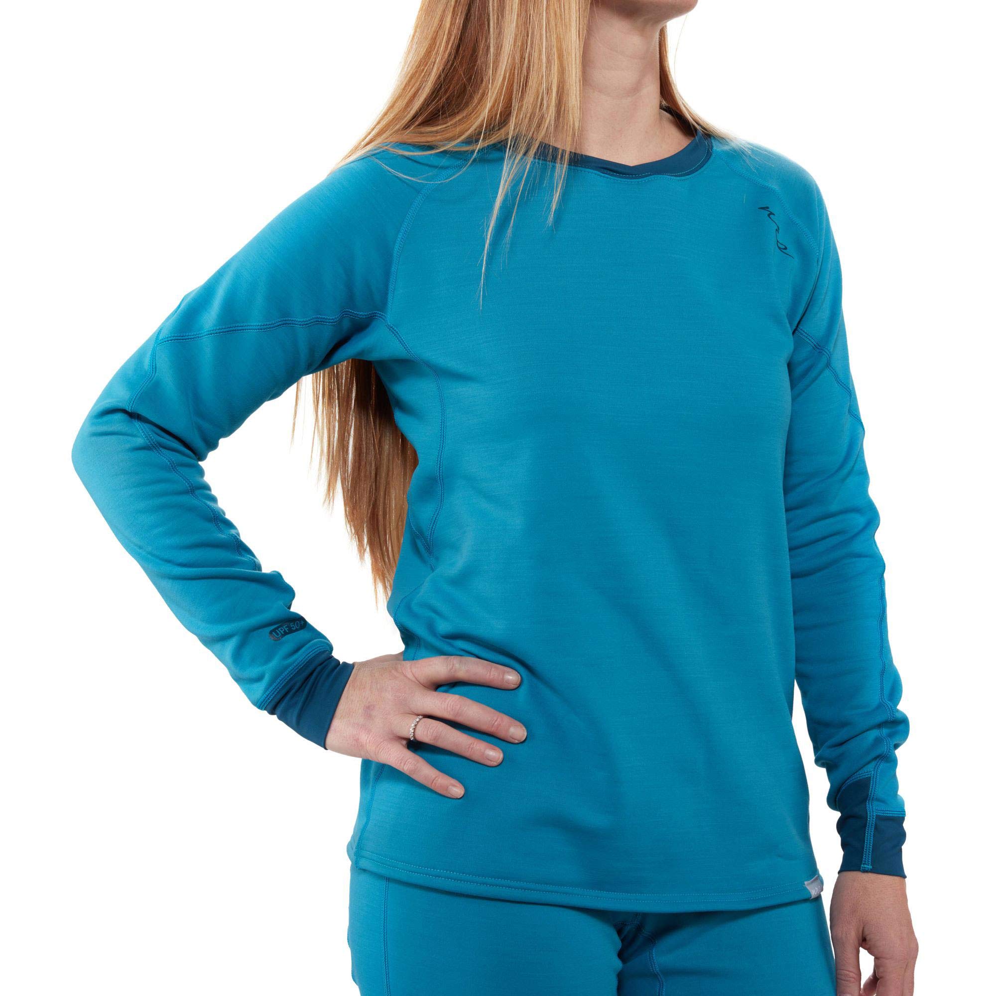 NRS Women's H2Core Expedition Weight Long Sleeve Shirt - Quick-Dry UPF 50+ Sun Protection Shirt for Kayaking, Hiking & Outdoor Adventures