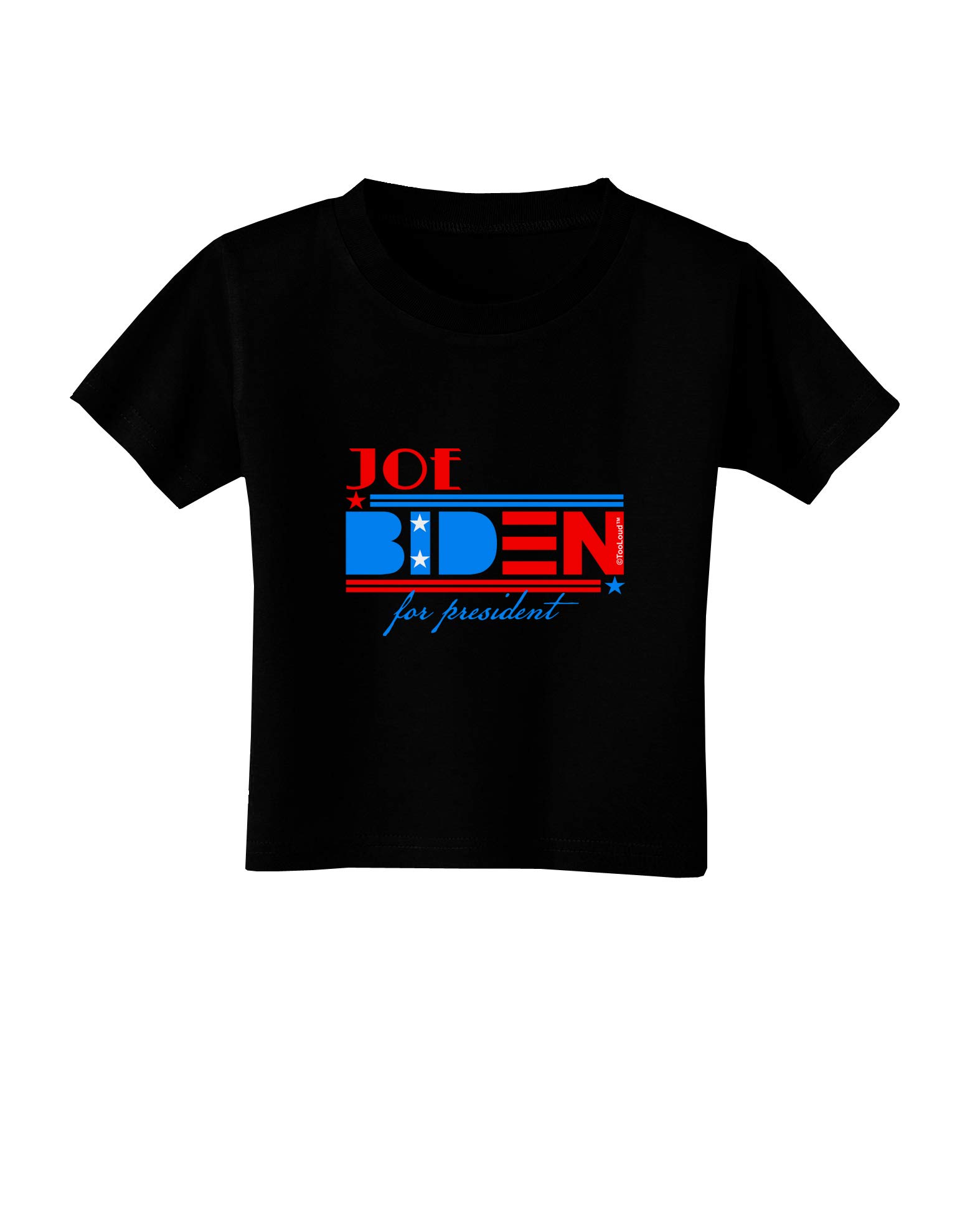Joe Biden for President Dark Toddler T-Shirt - Funny Political Baby Onesie - Perfect for Election Day, Campaign Events & Patriotic Family Photos