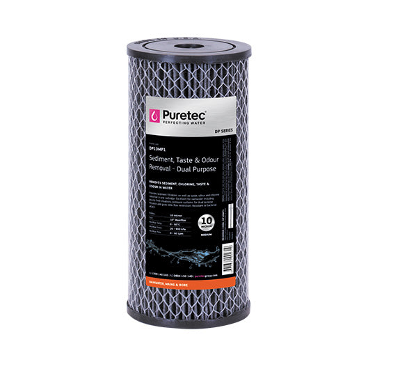 Puretec Hybrid R1 Dual Stage Whole House UV Water Filtration System - 75 LPM (20 GPM) for Clean Drinking Water | Removes Bacteria, Viruses & Contaminants | Ideal for Homes, Farms & Off-Grid Living