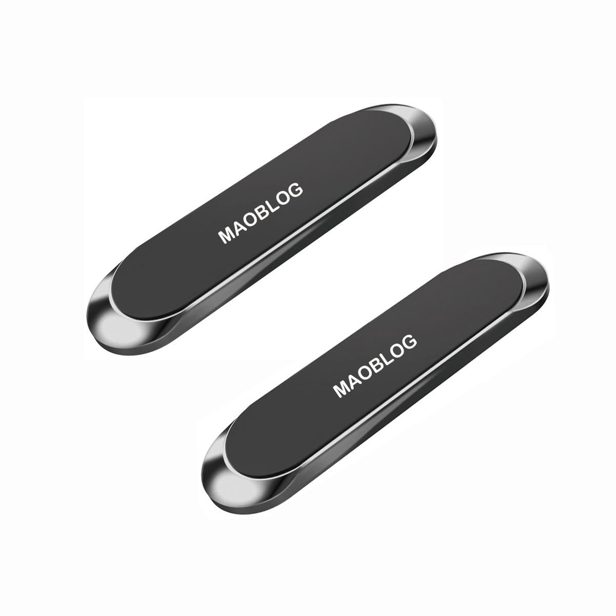 Universal Magnetic Car Phone Holder Mount - 2 Pack, Dashboard & Windshield Compatible for iPhone 12/11/X/XS/XR, Samsung Galaxy S10/S9/S8 & More - Hands-Free Driving, GPS Navigation & Safe Commuting