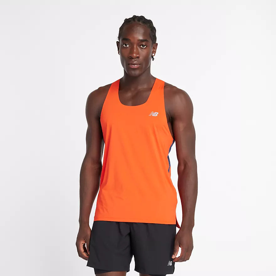 New Balance Men's Performance Running Tank Top - Lightweight & Breathable for Race Day & Workouts