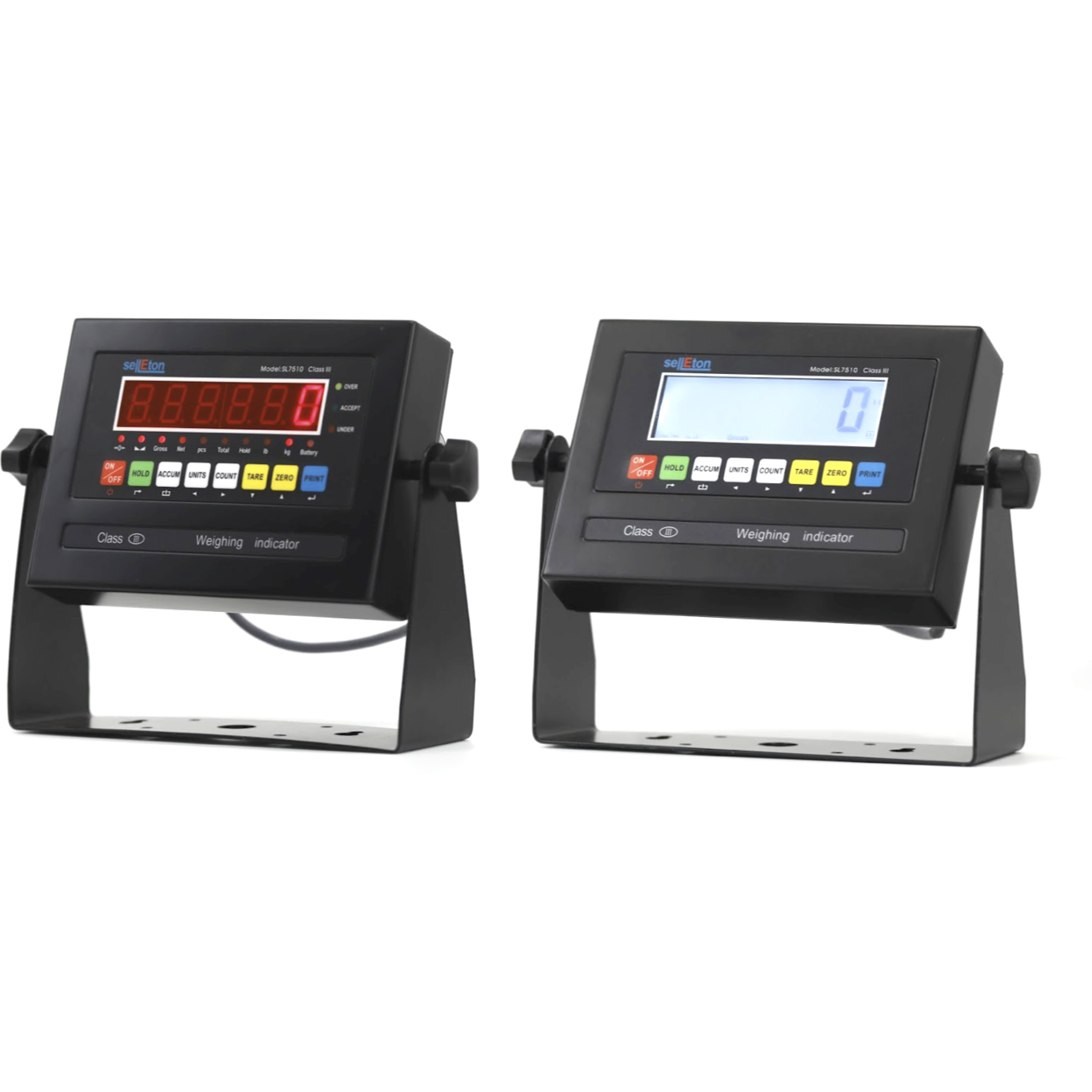 SellEton SL 7510 Digital Indicator - Mild Steel with RS232 Port | Optional Battery, 4-20mA or 0-5V Relay Output | Industrial Process Monitoring & Control Device