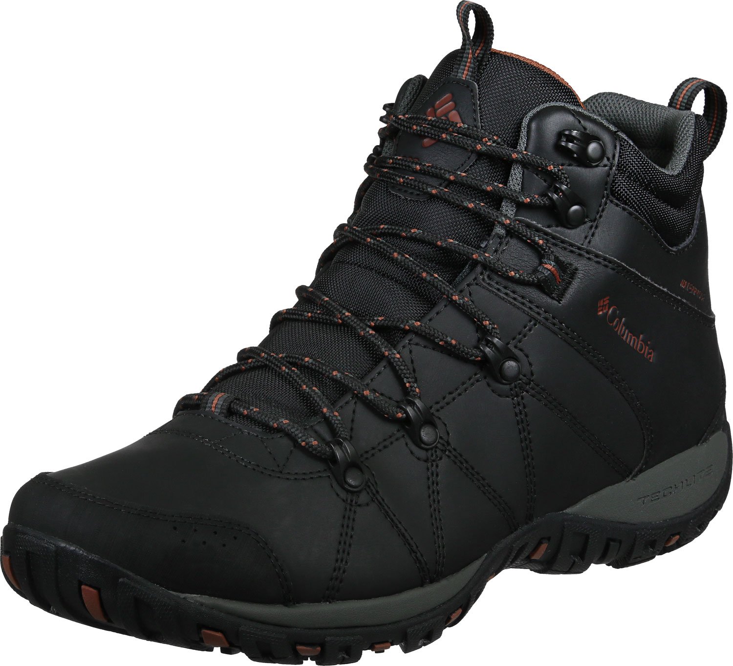 Columbia Men's Peakfreak Venture MID Waterproof Hiking Boots with Omni-Heat Technology - Lightweight Trekking Shoes for Outdoor Adventures, Trail Running & Winter Hiking