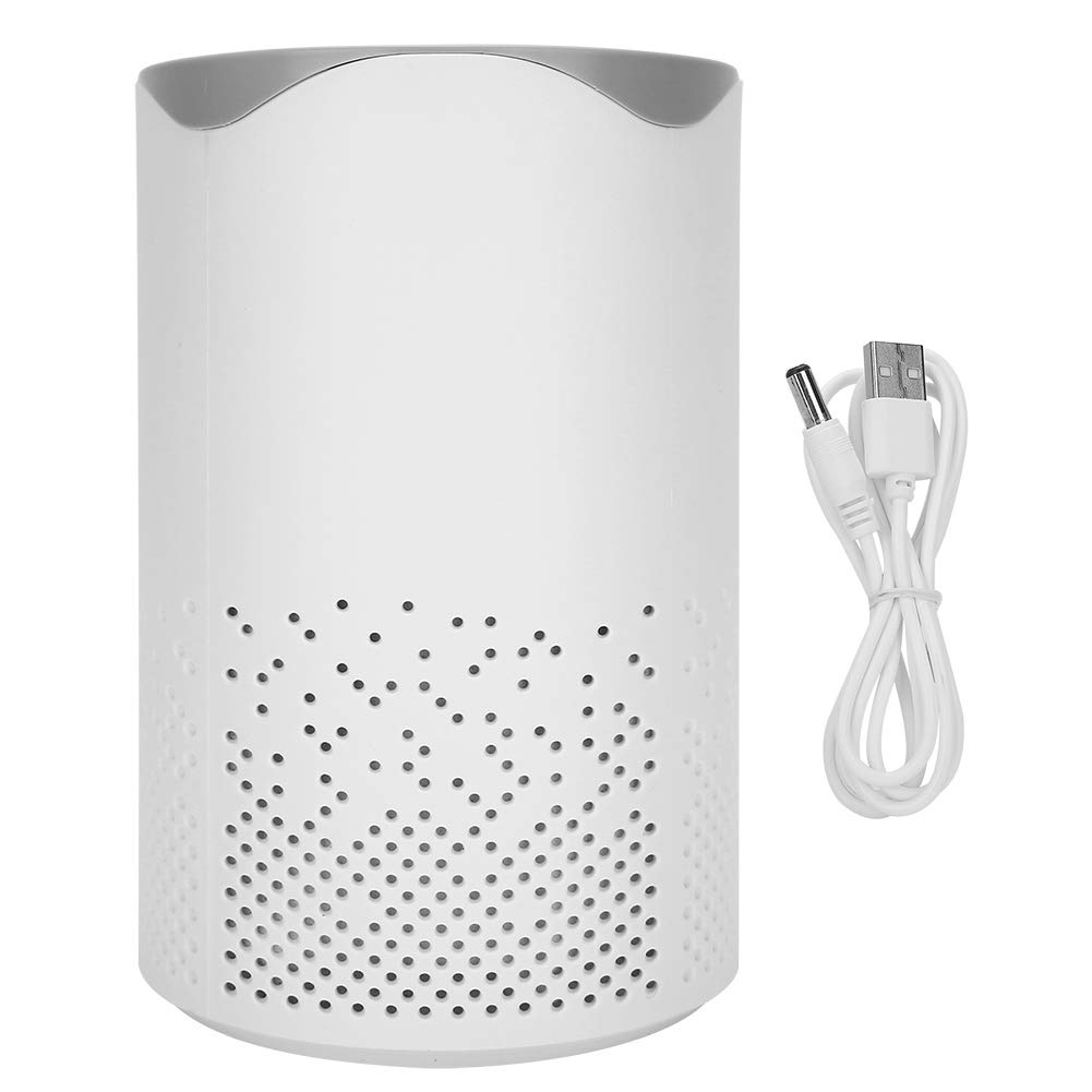 HelloCreate Portable Car Air Purifier with Negative Ion Technology - USB Powered Formaldehyde Remover for Fresh & Clean Air in Vehicles, Home, Office