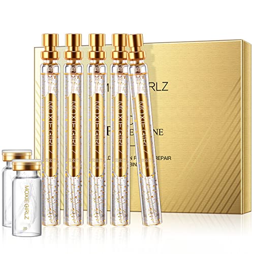 InstaLift Soluble Protein Thread Lifting Kit with Nano Gold Essence - Absorbable Collagen Threads for Face Lift & Anti-Aging | Includes 2 Protein Threads & Collagen Serum | Perfect for At-Home Facial Rejuvenation & Wrinkle Reduction