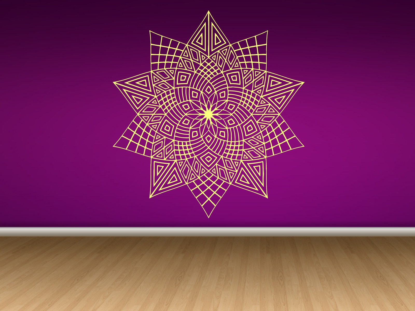 Abstract Mandala Circle Wall Decal Sticker - Large Vinyl Art Mural for Home & Office Decor - Perfect for Living Room, Bedroom, or Nursery Wall Stickers