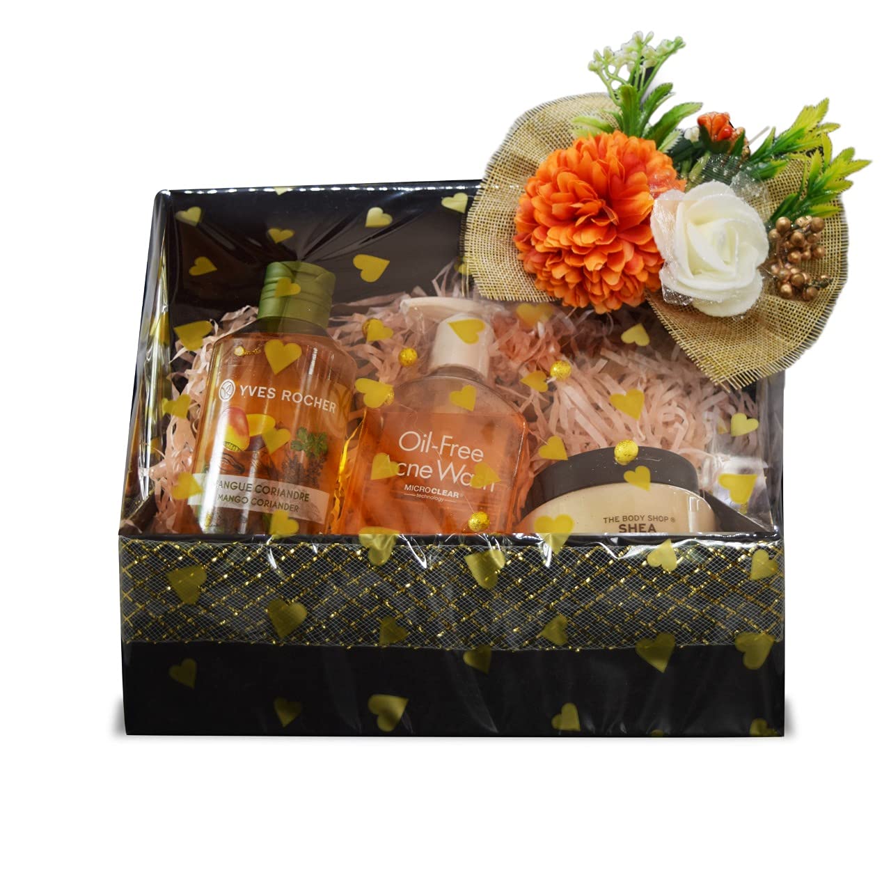 Diwali Karvachauth All Season Skincare Gift Set for Women - 3pc Oil-Free Acne Face Wash 175ml + Shea Butter Body Scrub 250ml + Mango Coriander Shower Gel 400ml in Decorative Gift Box | Perfect for Festive Gifting, Self-Care & Spa Days