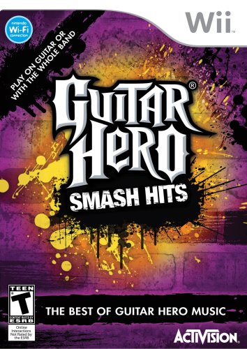 Guitar Hero Smash Hits Game for Nintendo Wii - Rock Band Music Video Game for Parties & Family Fun