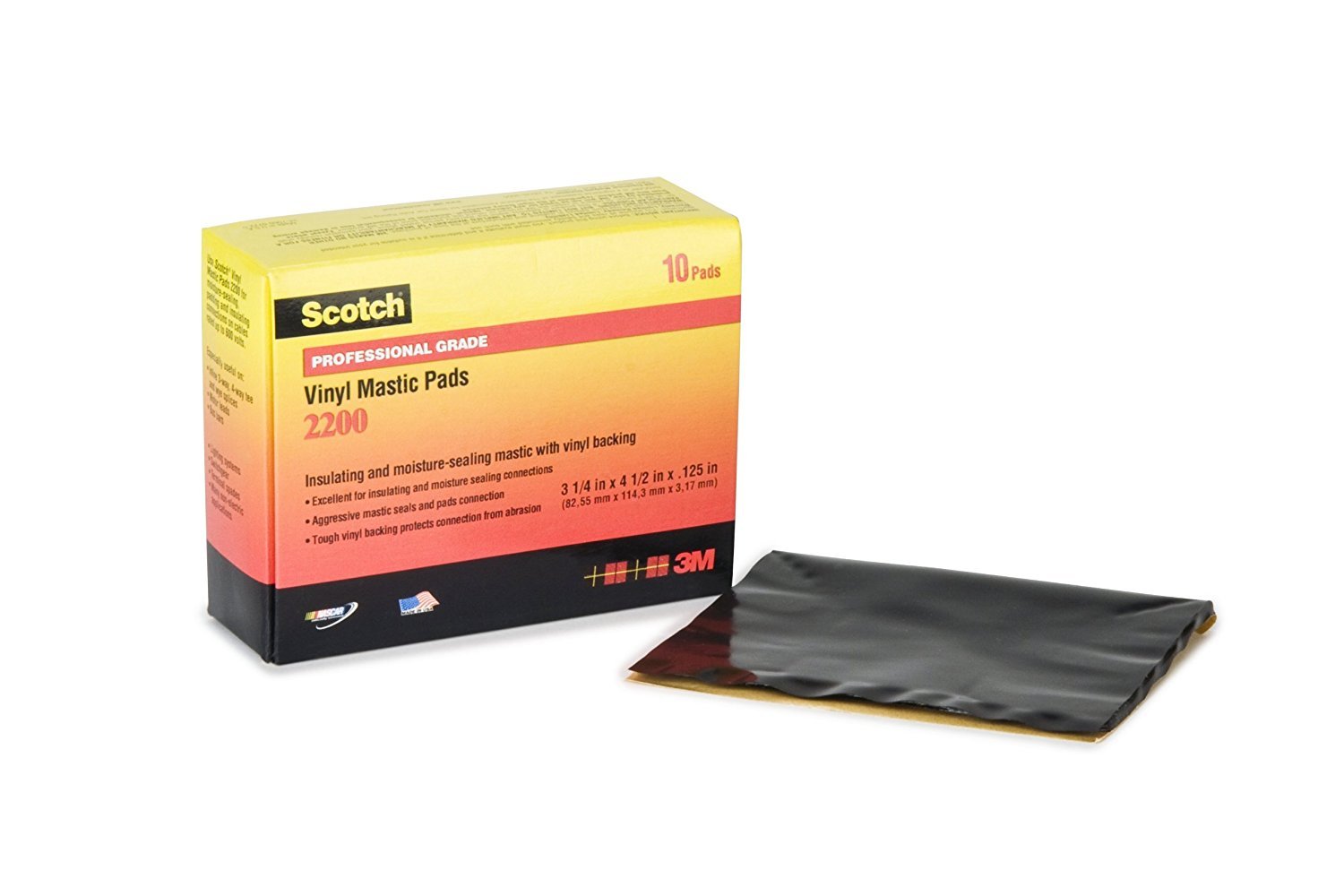3M Scotch Vinyl Mastic Pad 2200 - 6.5