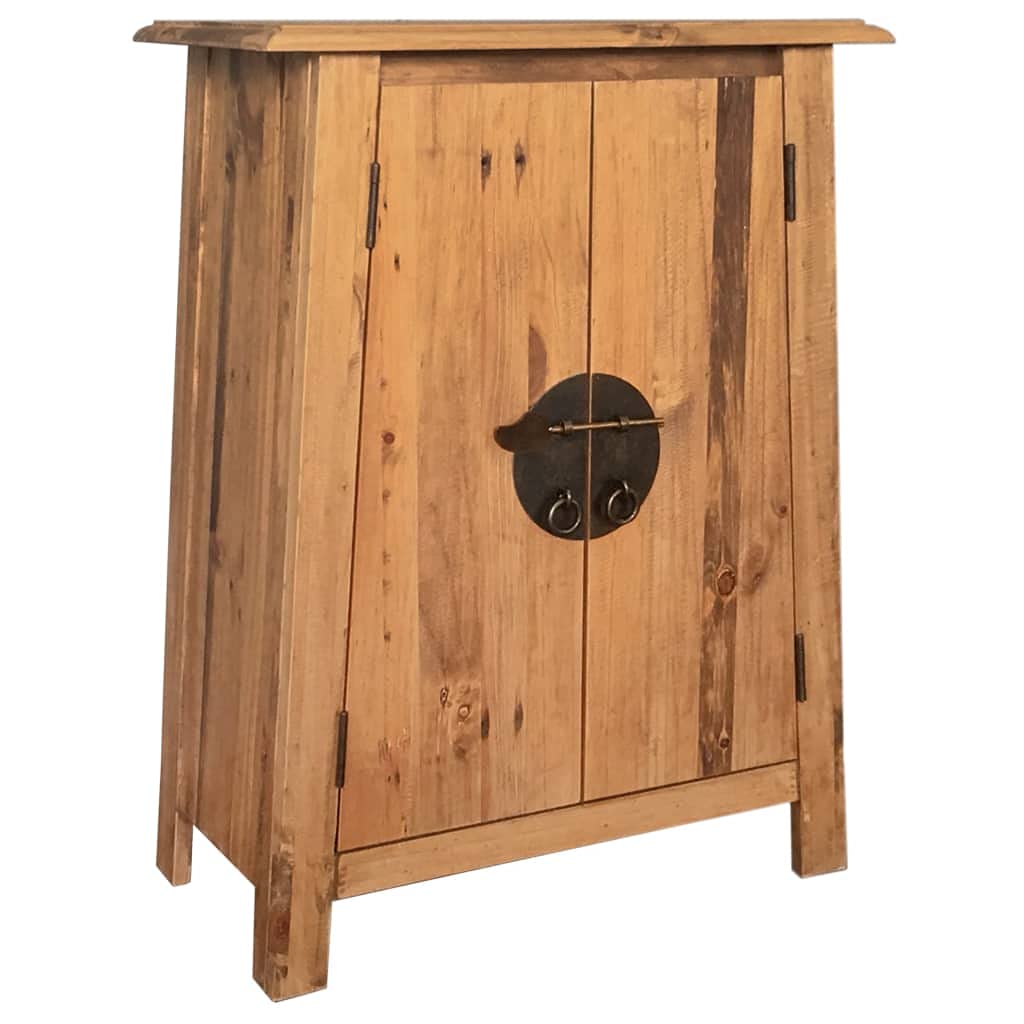 Rustic Brown Solid Wood Wall Mounted Bathroom Cabinet with 2 Doors - Multifunctional Storage for Bathroom, Living Room, Study & Kitchen | Perfect for Small Space Organization & Home Décor