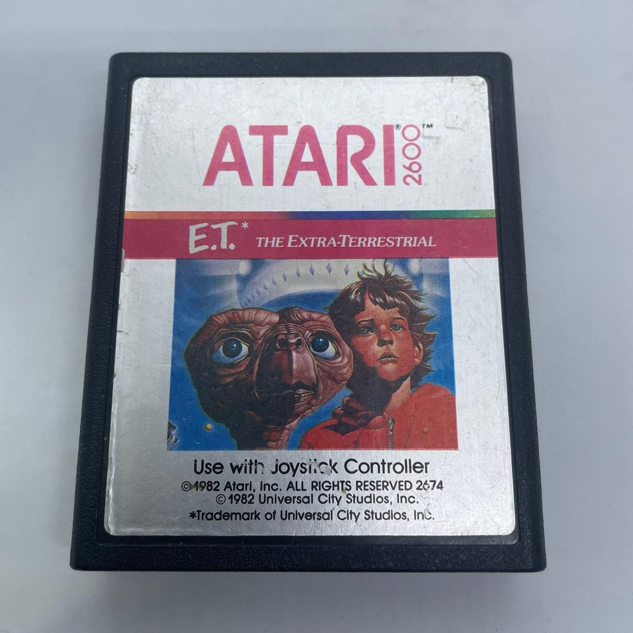 E.T. The Extra-Terrestrial Atari 2600 Retro Video Game Cartridge (PAL Version) - Classic 80s Nostalgia for Collectors & Vintage Gaming Enthusiasts