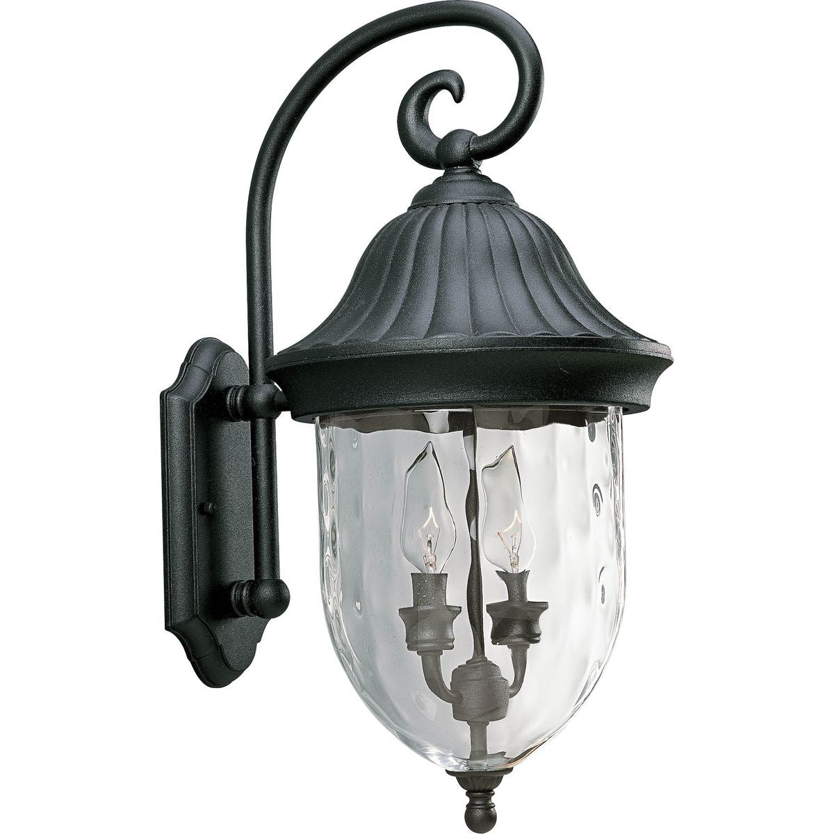 Coventry Collection Two Light Wall Lantern - Outdoor Wall Sconce with Clear Glass Shade - Perfect for Porch, Patio, and Garden Lighting