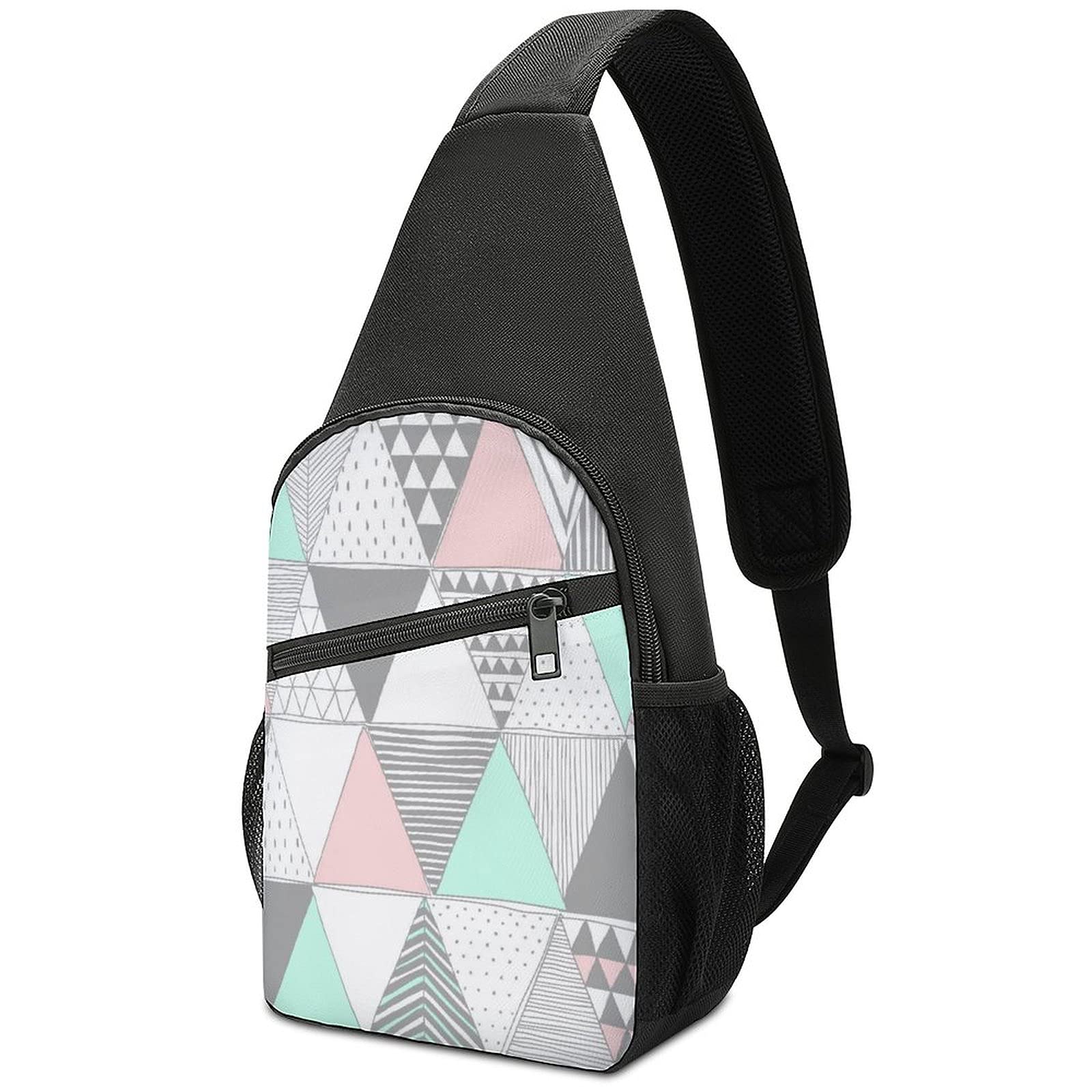 Stylish Unisex Sling Bag - Compact Crossbody Backpack for Travel, Hiking & Daily Use | Durable Shoulder Chest Bag with Fringe Design | Perfect for Outdoor Adventures & Urban Commuting
