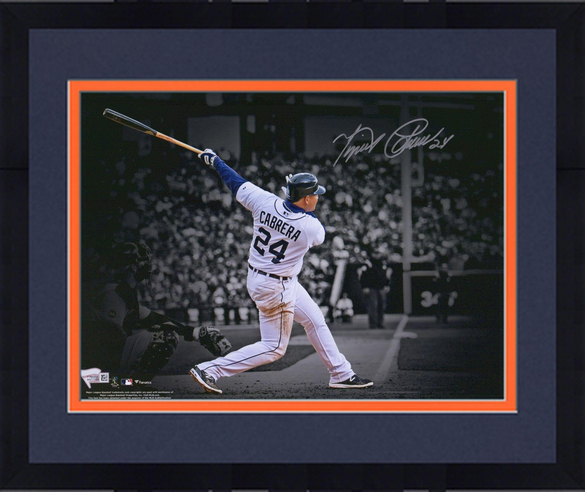 Authentic Autographed Miguel Cabrera Detroit Tigers 11