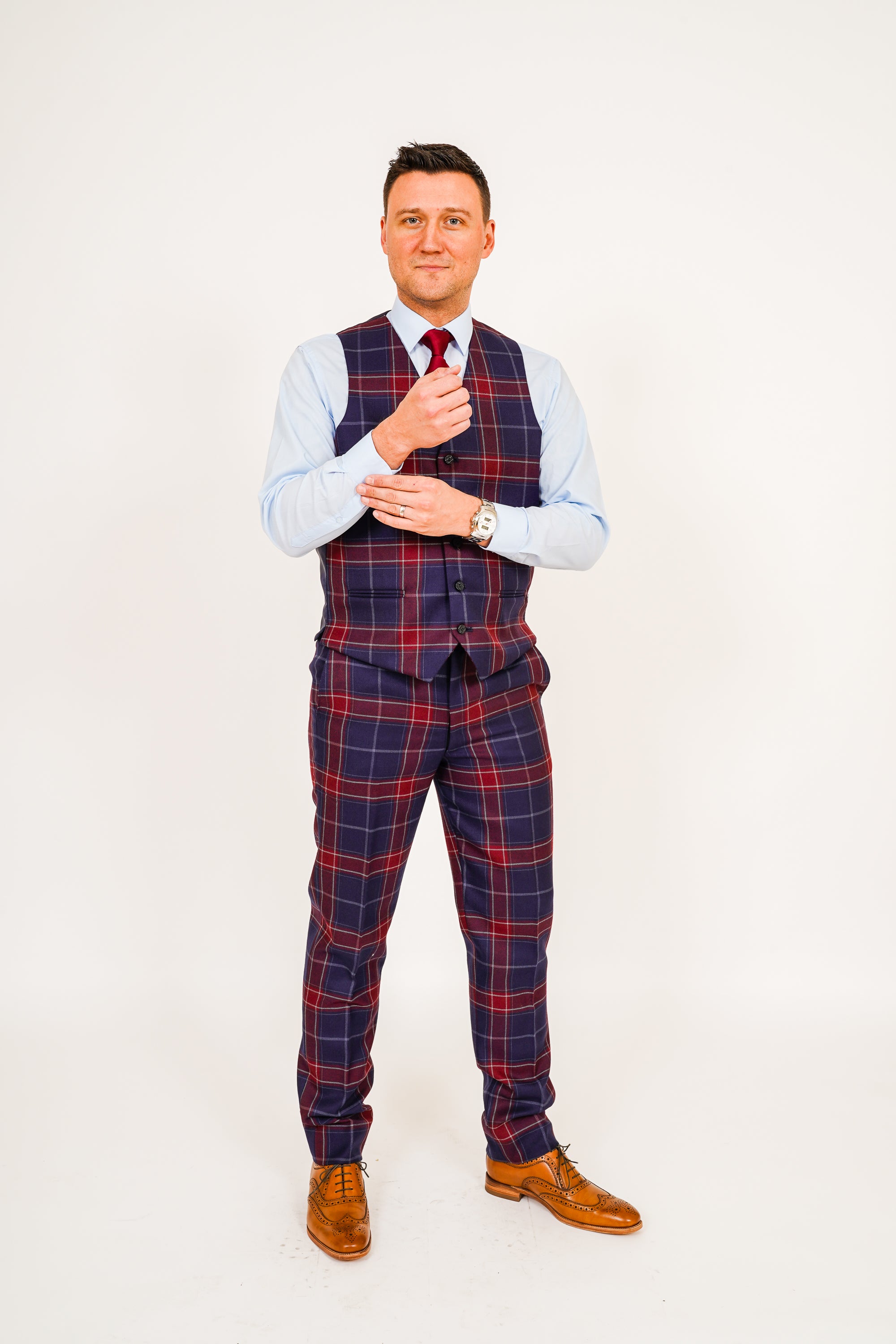 Queen of the South Tartan Trews Costume Rental - Scottish Highland Dress Outfit for Cosplay, Renaissance Fairs & Themed Parties