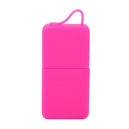 Cooling Facial Ice Roller for Puffy Eyes & Sunburn Relief - Silicone Skincare Massage Tool with Manual Massage, Pink - Perfect for Home Spa, Post-Workout Recovery & Morning Skincare Routine