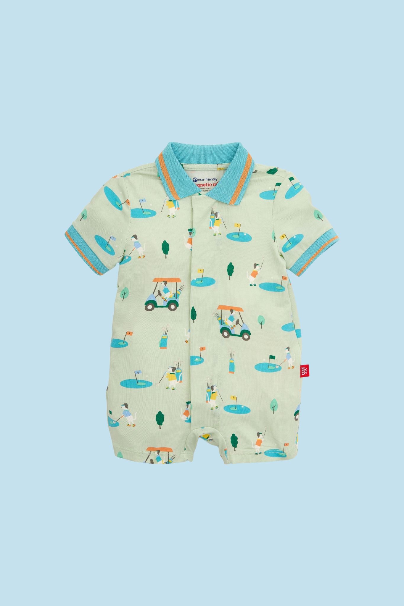 Fairway Fetch Modal Romper - Soft Unisex Baby Jumpsuit for Playtime & Outings | Organic Cotton Comfort for Newborns & Toddlers