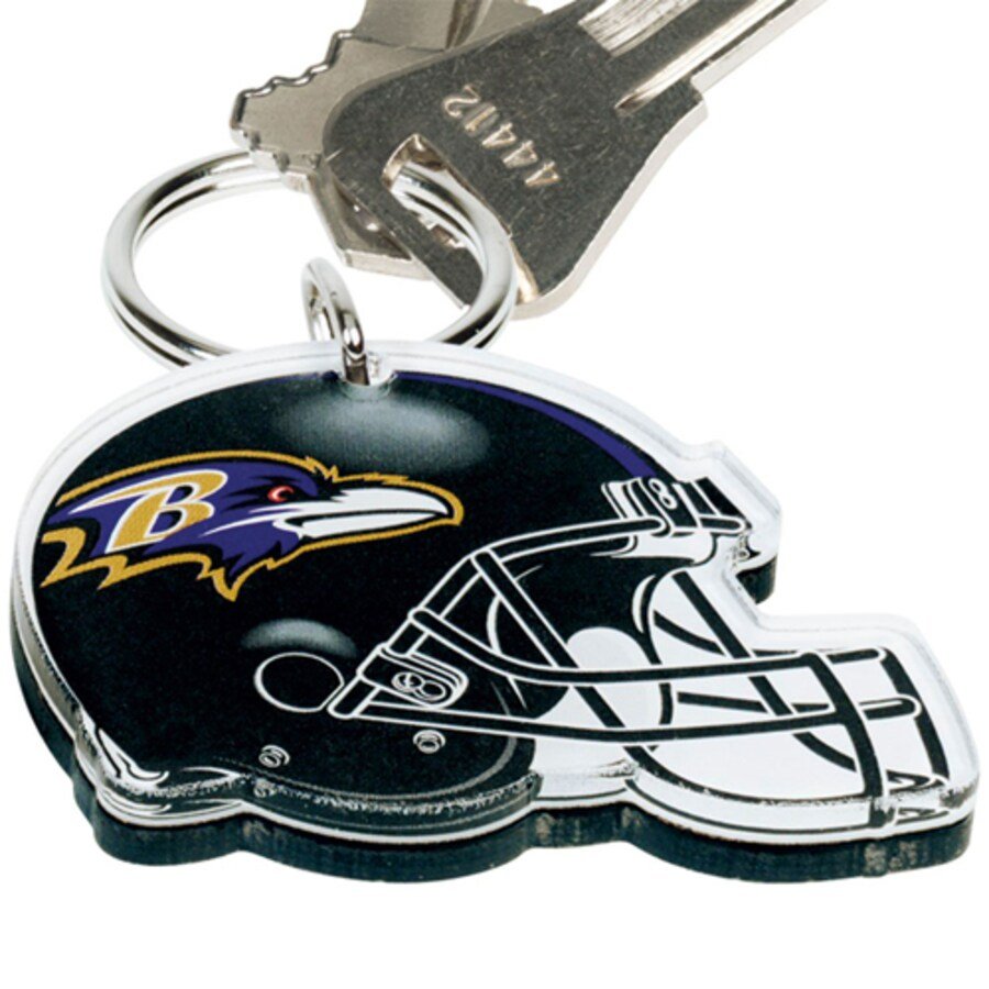 Baltimore Ravens Premium Acrylic Helmet Keychain - Officially Licensed NFL Football Team Gift for Fans - Perfect for Keys, Backpacks, and Game Day Accessories