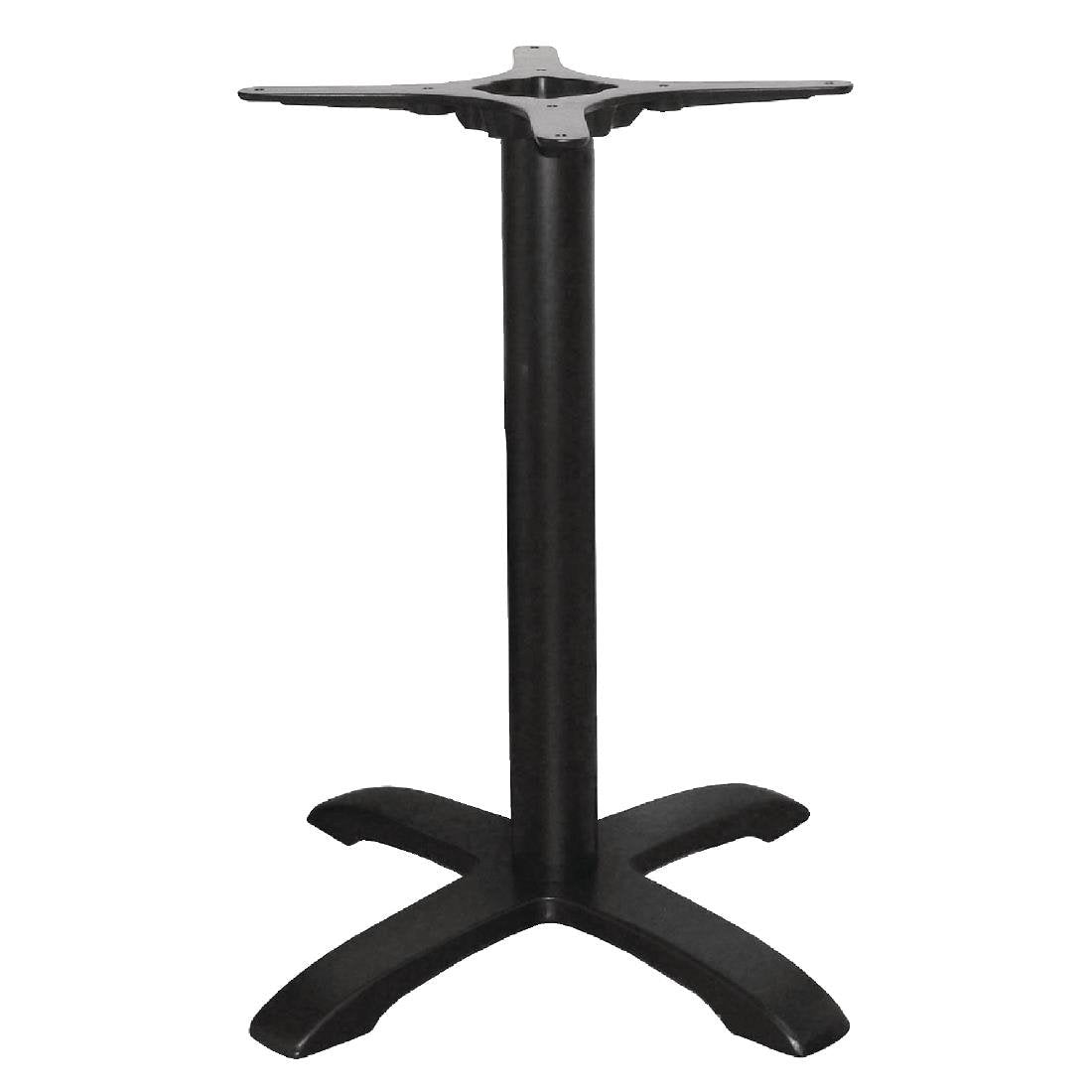 Bolero Cast Iron Table Leg Base - Heavy Duty Metal Table Base for Dining, Kitchen, Coffee & Conference Tables - Rustic Industrial Style Furniture Support