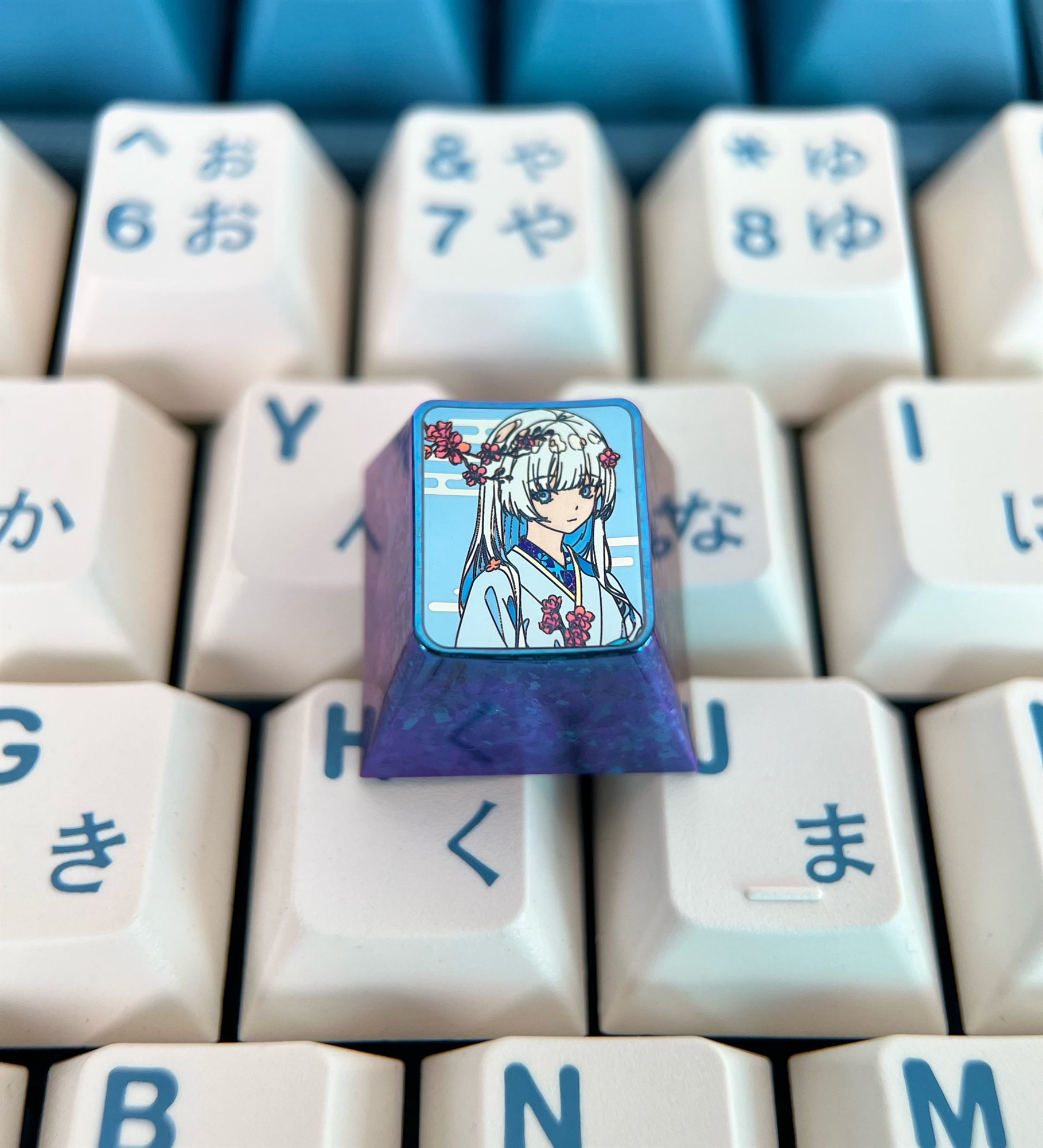 Honkai: Star Rail Titanium Alloy Custom Keycaps - Anime Game Character Themed Mechanical Keyboard Accessories for Gaming PC Setup & Collectors