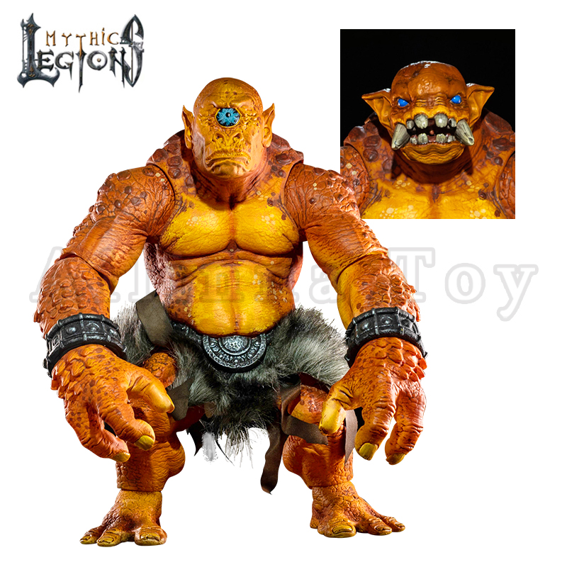 Mythic Legions 1/12 Scale 12-inch Brontus 2 Action Figure - Four Horsemen Studios All Stars Trolls Wave | Collectible Fantasy Warrior for Display & Role-Playing Games