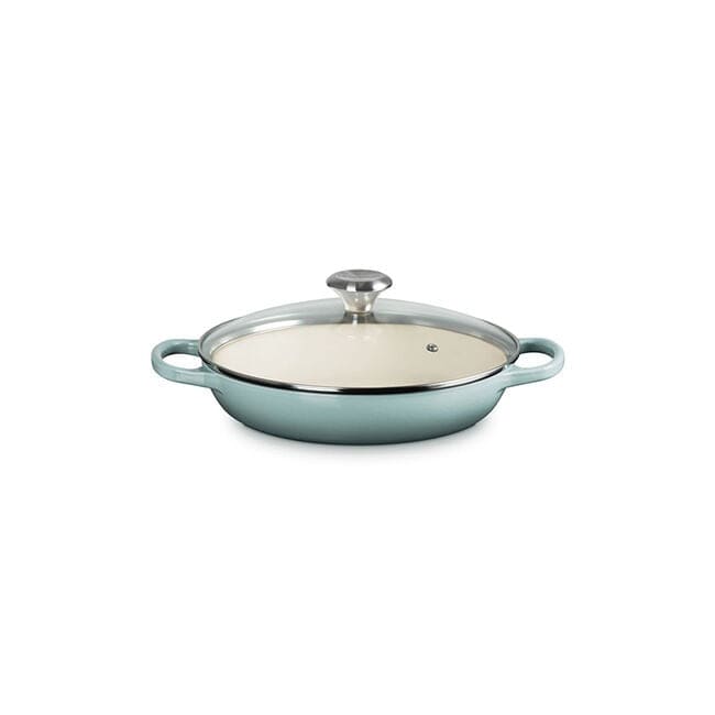 Le Creuset 2.25 Quart Braiser with Glass Lid - Enameled Cast Iron Dutch Oven for Cooking, Baking & Serving | Multiple Colors | Perfect for Stovetop, Oven & Tabletop Use