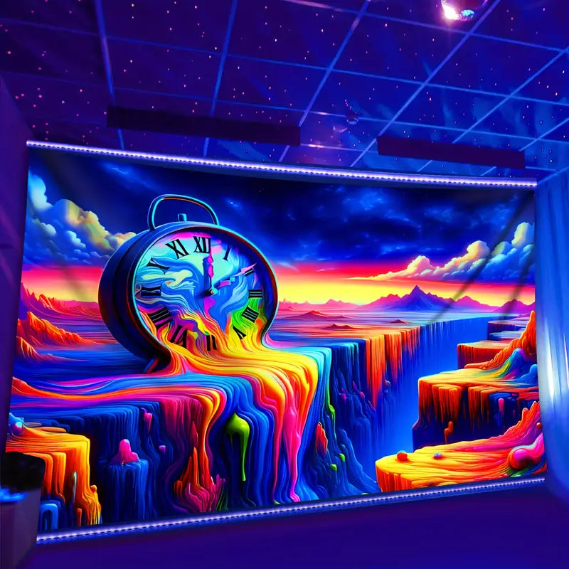 Trippy Chronos - Psychedelic Wall Clock with Unique Design for Home & Office Decor | Perfect for Living Room, Bedroom, or Gift Idea