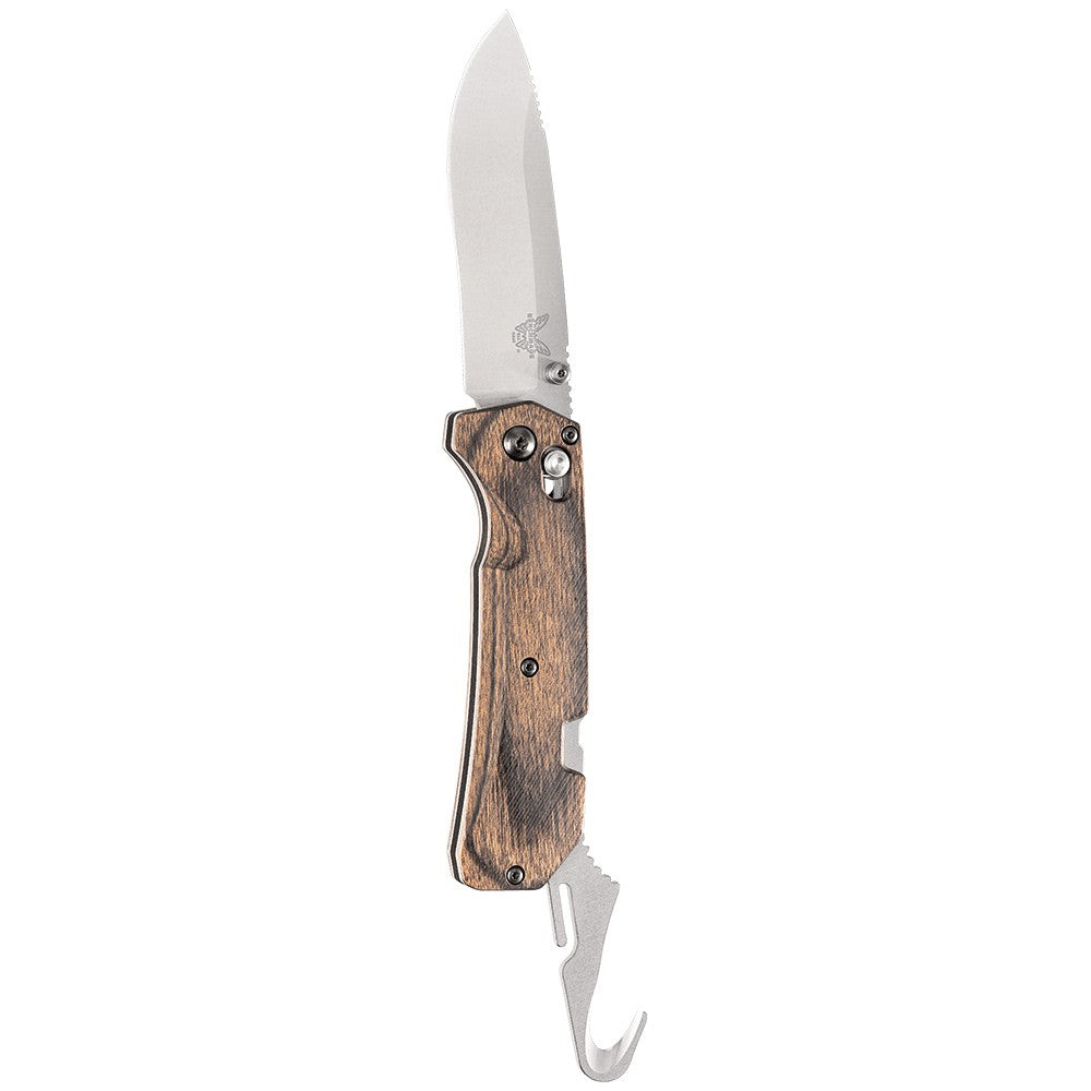 Benchmade Grizzly Creek 15060 Folding Hunting Knife with Wood Handle - Perfect for Outdoor Camping, Hunting & Survival Gear