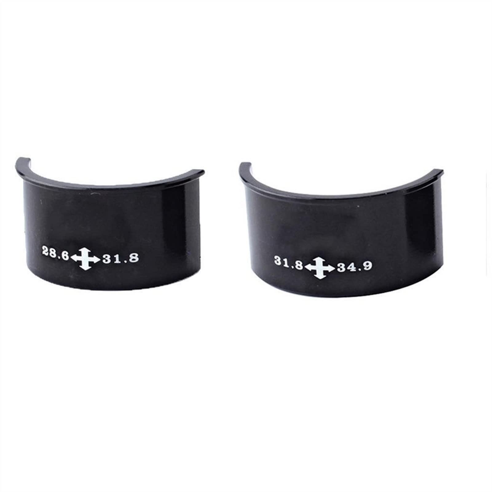 WDONGX Bicycle Transmission Adapter - 2pcs 28.6mm to 31.8mm & 31.8mm to 34.9mm Front Derailleur Conversion Shims - Durable Bike Parts for Mountain & Road Bikes - Perfect for Gear Adjustment and Drivetrain Upgrades
