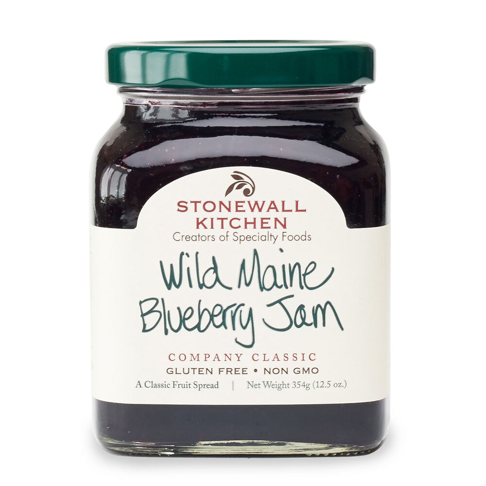 Organic Wild Maine Blueberry Jam - All Natural, No Preservatives - Perfect for Toast, Pancakes & Gift Giving