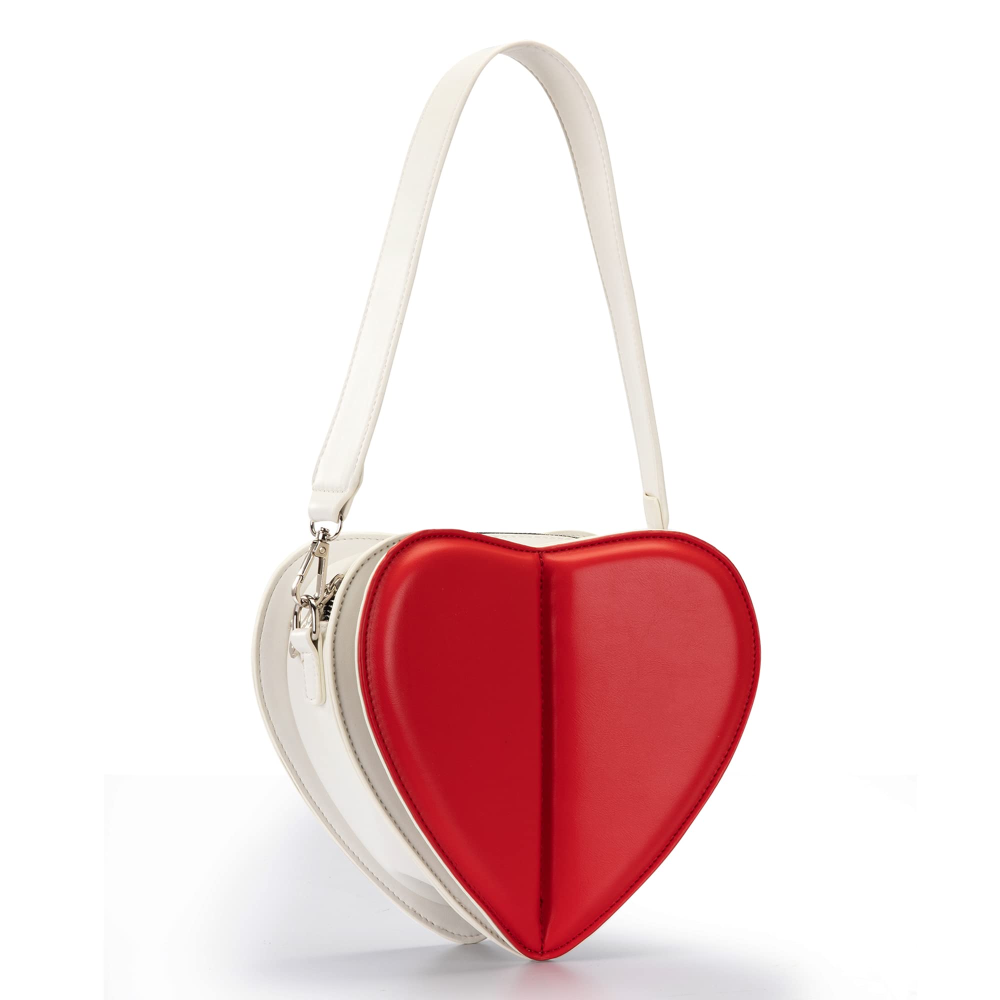 Trendy Heart-Shaped Mini Crossbody Clutch Purse for Girls - Milan Chiva Chic Small Handbag | Perfect for Parties, Dates & Everyday Use