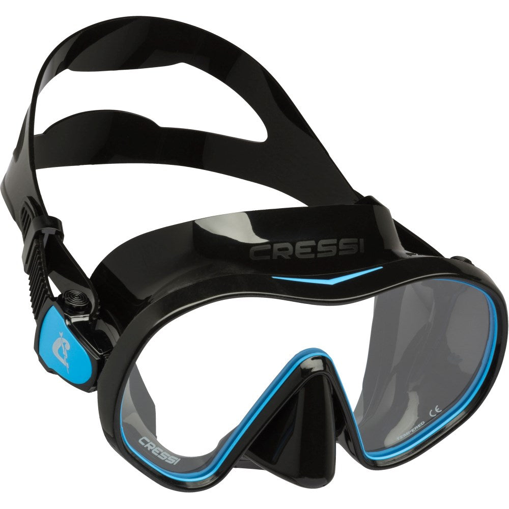 Cressi F Dual Dive Mask - Snorkeling & Scuba Diving Gear for Men & Women - Comfortable Anti-Fog Swim Mask for Underwater Adventures