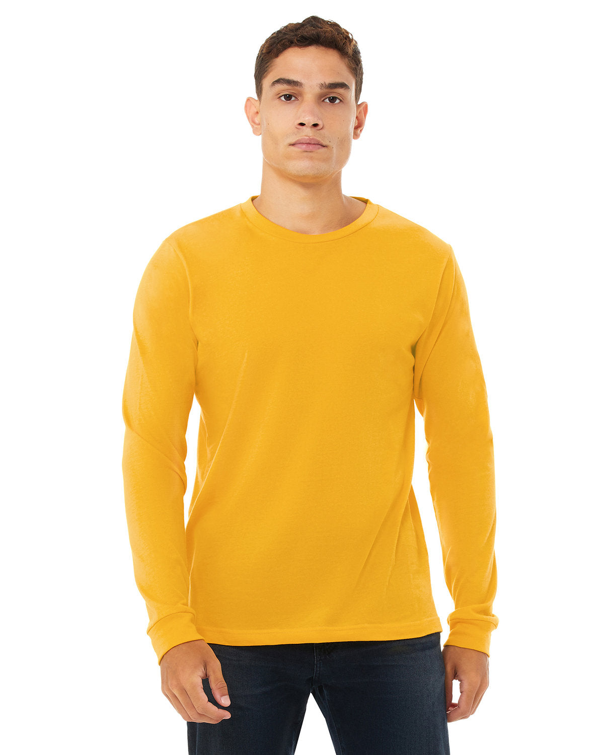 Bella + Canvas 3501 Premium Unisex Jersey Long Sleeve T-Shirt | Soft Cotton Crewneck Tee for Men & Women | Perfect for Casual Wear, Layering & Everyday Comfort