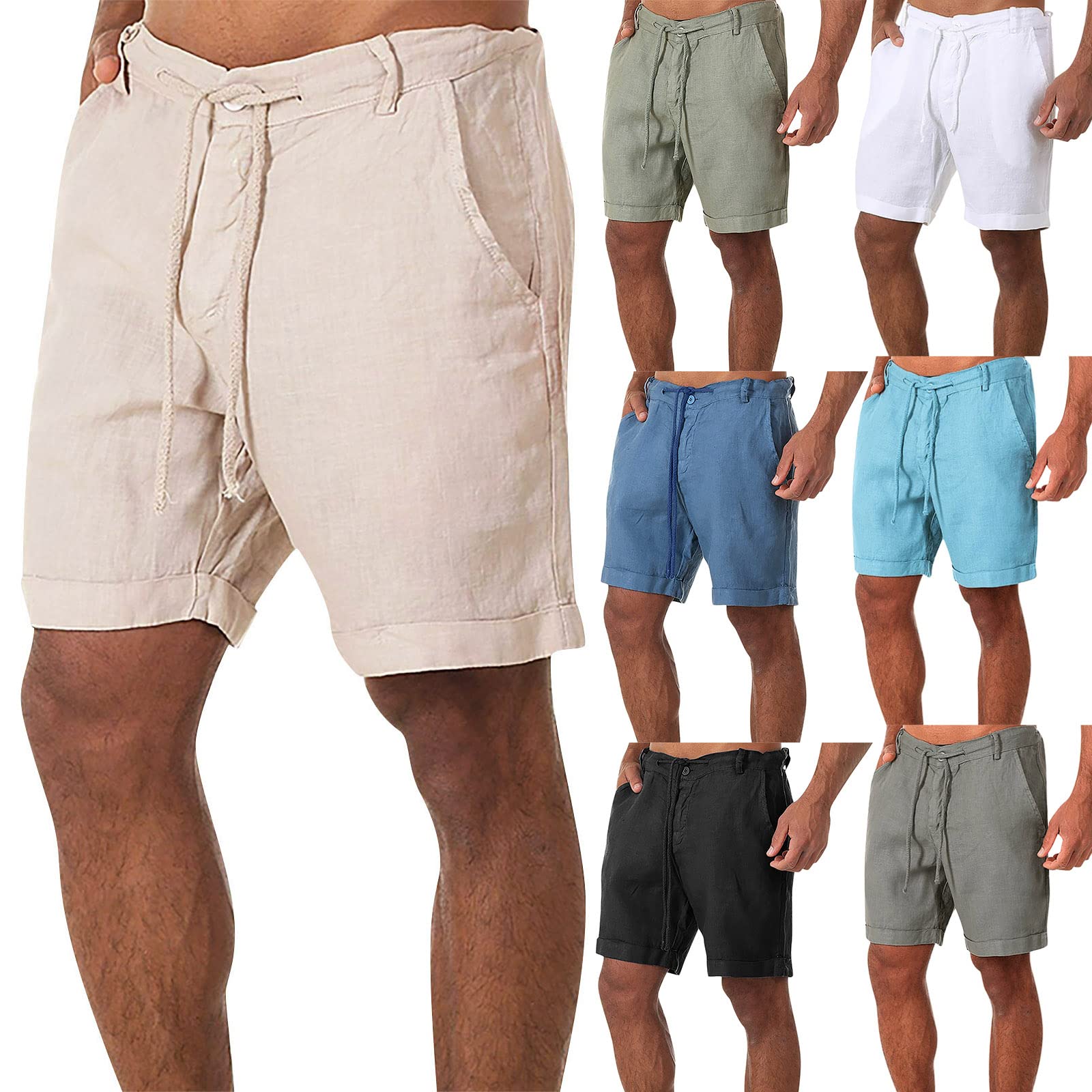 Taymeis Men's Athletic Shorts - Breathable Workout Shorts with Drawstring & Pockets - Elastic Waist Jogging Shorts for Running, Gym, and Casual Wear