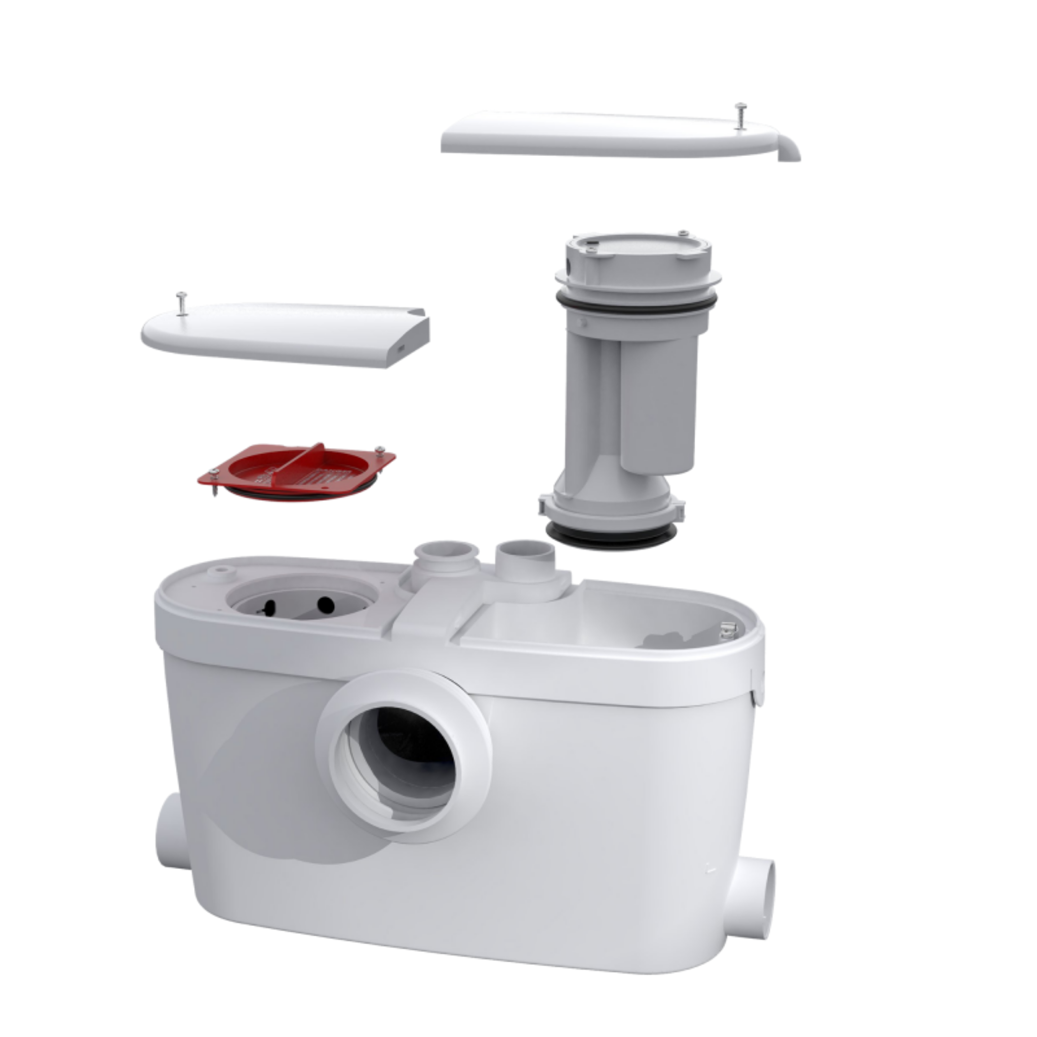 Saniflo 002 Saniplus Macerator Pump - Upflush Toilet System for Basement, Garage & Remote Bathrooms | Easy Installation & Quiet Operation | Ideal for Small Spaces & Renovations