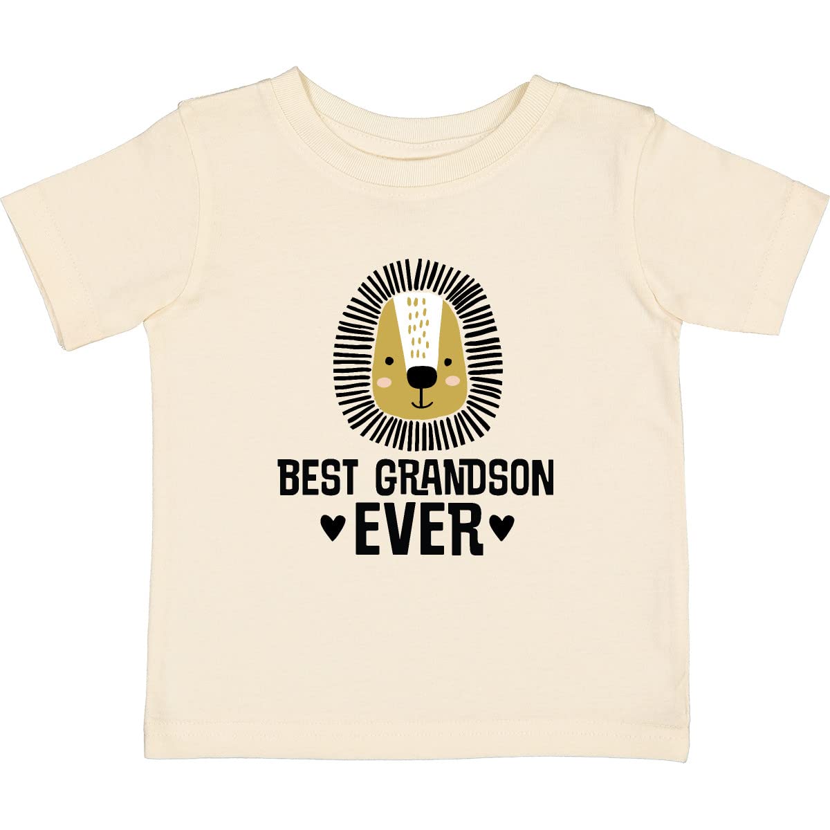 Best Grandson Ever Boy Lion Baby T-Shirt | Cute Animal Graphic Tee for Toddlers & Kids | Perfect for Birthdays, Family Photos & Casual Wear