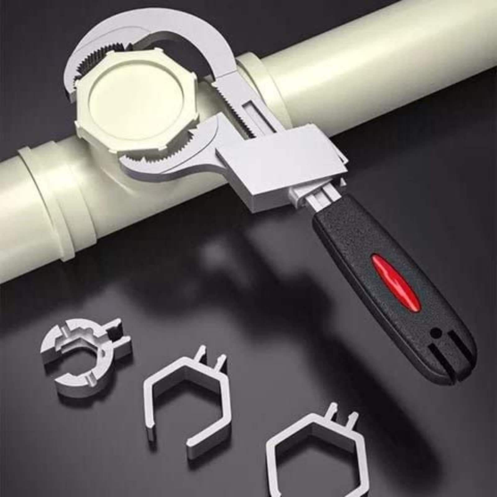 Universal Adjustable Double-Ended Wrench Set - Multifunctional Crescent Wrench for Plumbing, Pipe Repair & Home Maintenance - Perfect for DIY, Bathroom Fixtures & Sanitary Ware Installation