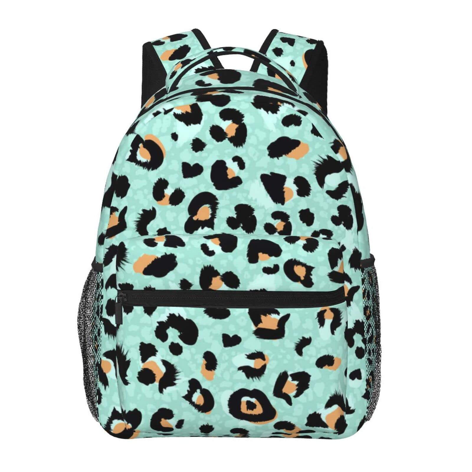 Leopard Print Backpack for Women & Girls - Stylish School Bag, Laptop Backpack for Teens & College Students - Perfect for School, Travel & Work Commute