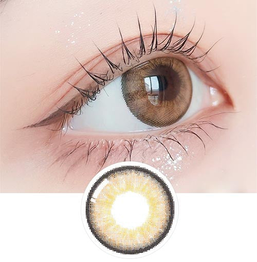 Iwwitch Up Brown Monthly Contact Lenses (2 Pack) - Silicone Hydrogel, Buy 1 Get 1 Free - Perfect for Halloween, Cosplay & Special Occasions