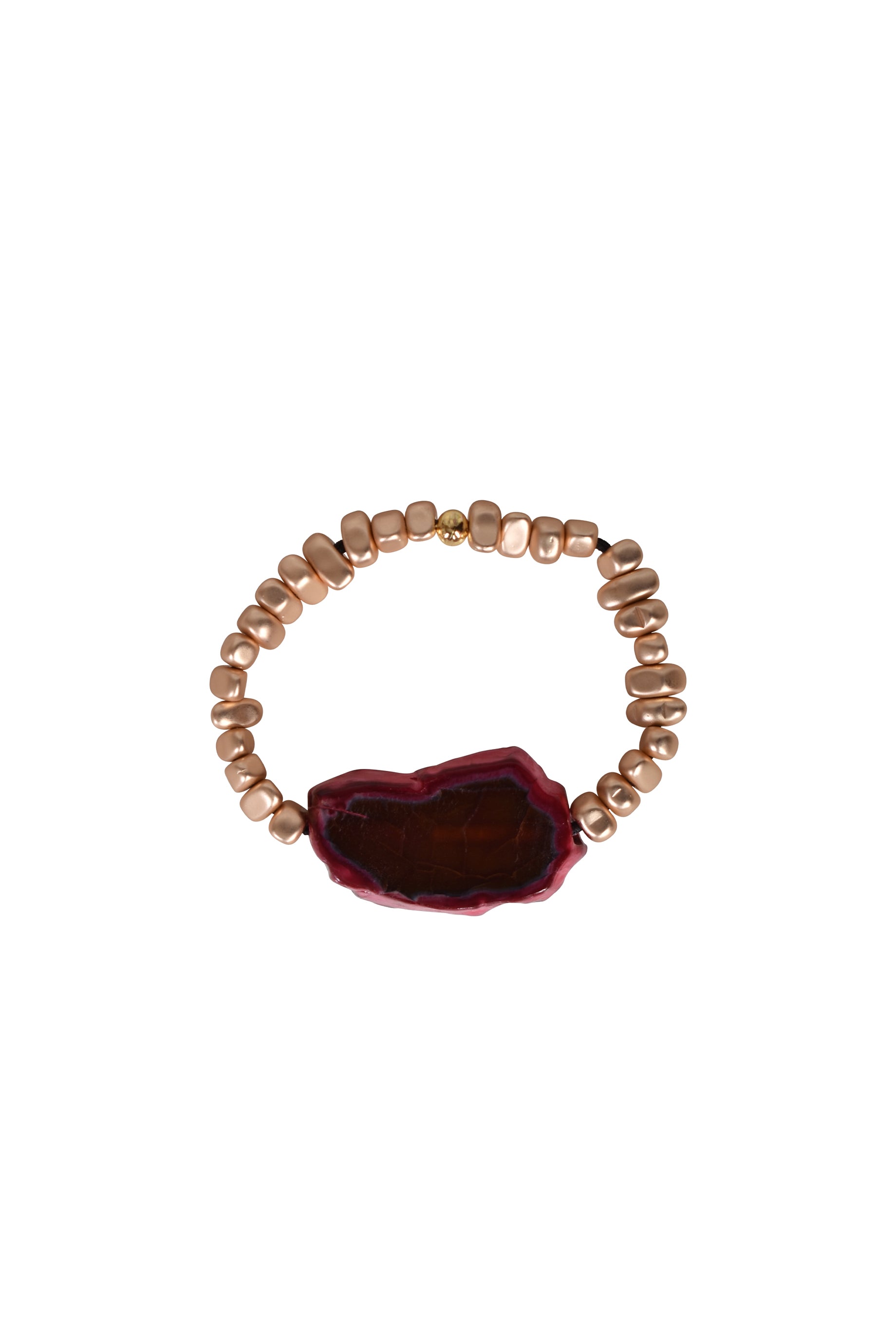 Alouette Design Natural Stone Bracelet - Elegant Plum Beaded Jewelry for Women, Perfect for Daily Wear, Gifts & Special Occasions