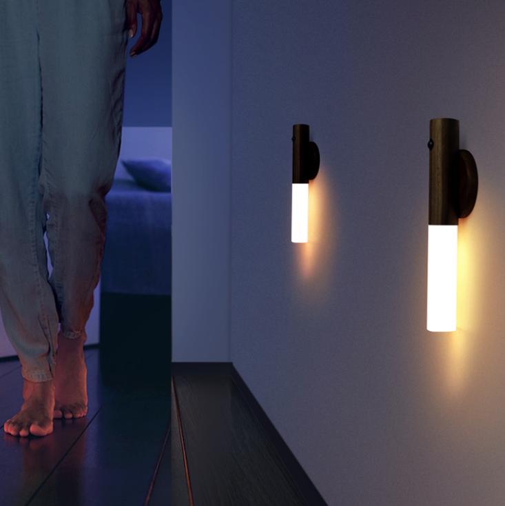 Smart LED Night Light with Motion Sensor - Dimmable Bedside Lamp for Bedroom, Nursery, Hallway & Bathroom - Energy Saving & Auto On/Off for Convenience & Safety