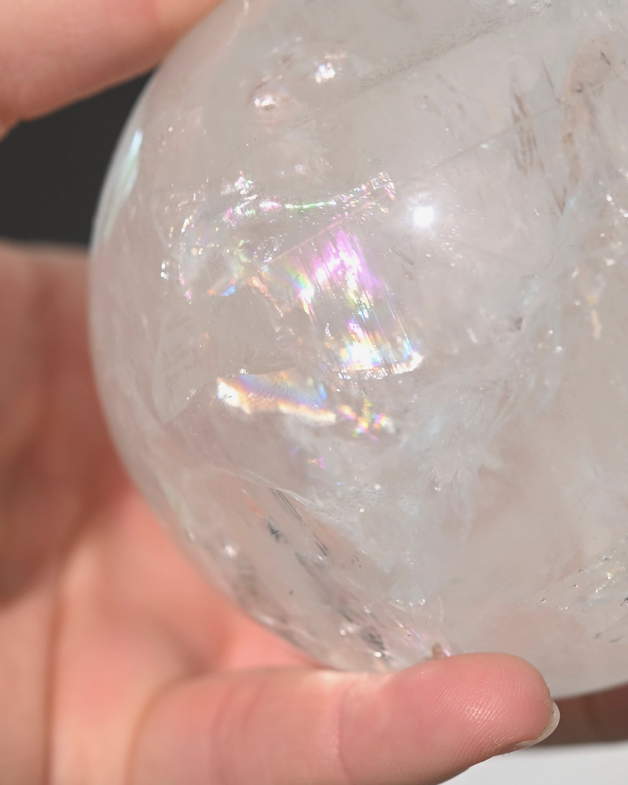 2lbs Clear Quartz Sphere - Natural Healing Crystal for Meditation, Reiki, and Home Decor | Perfect for Energy Work, Chakra Balancing & Spiritual Gifts