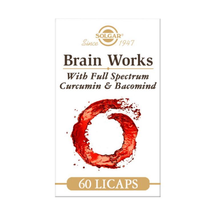 Brain Works Full Spectrum Curcumin Capsules - 60 Count | Supports Cognitive Function & Joint Health | Perfect for Daily Wellness & Active Lifestyles