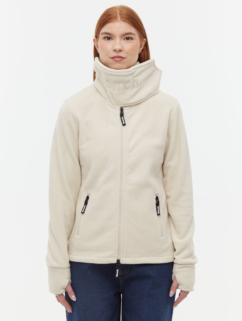 Women's Funnel Neck Zip Up Fleece Jacket - Soft Microfleece Winter Pullover for Outdoor Activities & Casual Wear
