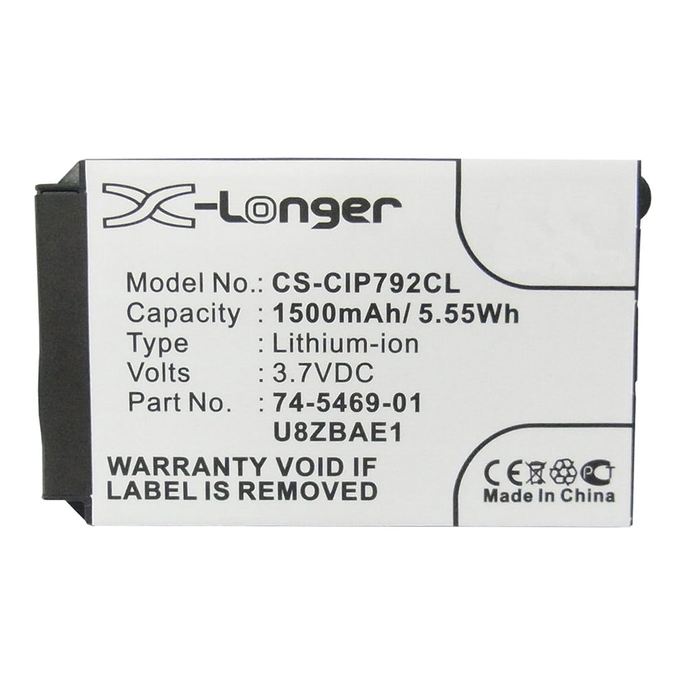 Original Cisco 7925G Replacement Battery - 3.7V 1500mAh Li-ion Battery Pack for Cisco 7925G Wireless Headset | Perfect for Office Communication, Warehouse Operations & Call Center Use
