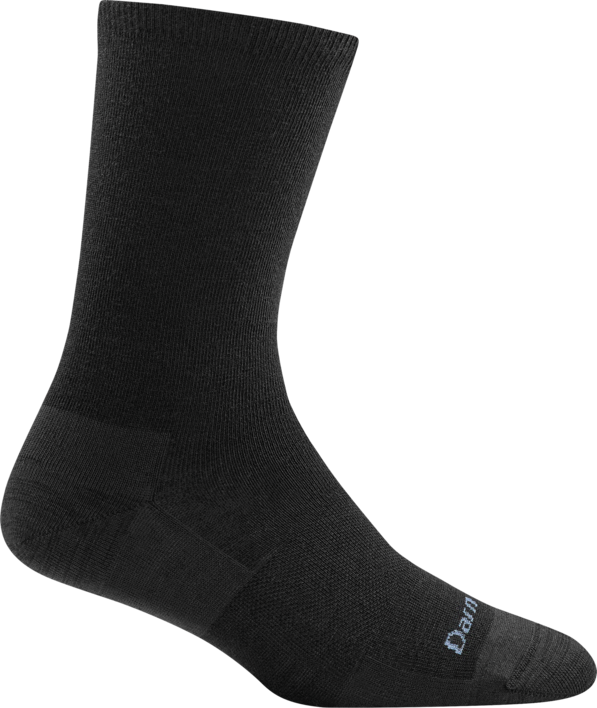 Darn Tough Solid Basic Crew Light Socks - Merino Wool Hiking & Everyday Wear for Men & Women - Comfortable & Durable for Outdoor Activities, Travel & Work